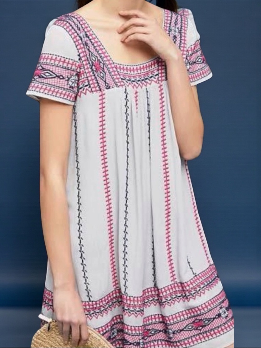 MAEVE by ANTHROPOLOGIE  Ruidoso Embroidered Dress (S)